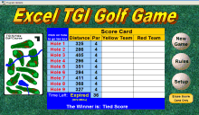 golf scorecard